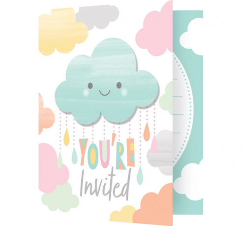 Invitations Cloud, size 15,2 x 11,4, 8 pcs. Invitations Cloud, size 15,2 x 11,4, 8 pcs.