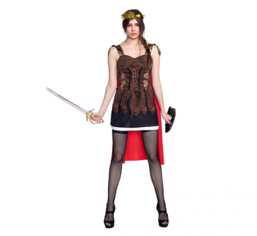Costume for adults Lady Gladiator (dress with cape), size 42