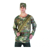 Costume for adults Soldier (shirt, hat), size 56