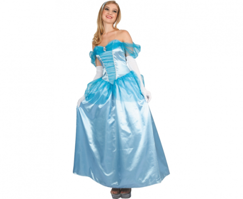 Blue Princess role-play costume (dress, headband), size L