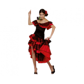 Costume for adults Flamenco (dress, headpiece), size M