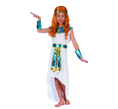 Princess Egypt role-play set (dress, headpiece, collar, belt, wrist covers), size 130/140