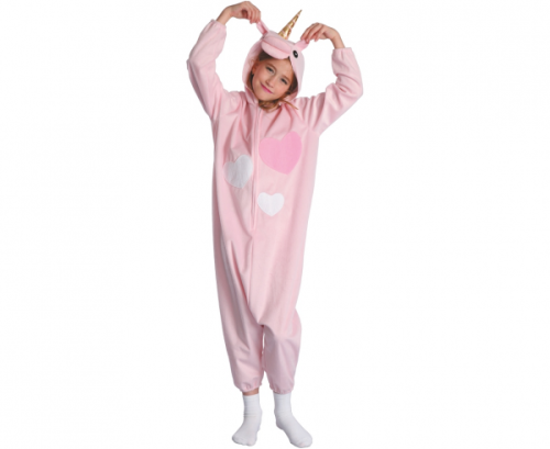 Costume for children Unicorn (jumpsuit z kapturem), size 120/130
