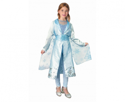 Costume for children Ice Queen (jacket, shirt, pants, cape, belt), size 120/130 cm