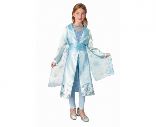 Costume for children Ice Queen (jacket, shirt, pants, cape, belt), size 120/130 cm Costume for children Ice Queen (jacket, shirt, pants, cape, belt), size 120/130 cm