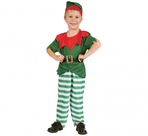 Little Elf Boy role-play set (shirt, pants, belt, hat), size 92-104 Little Elf Boy role-play set (shirt, pants, belt, hat), size 92-104