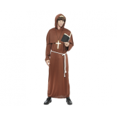 Monk role-play set (hooded robe, belt, cross), size L