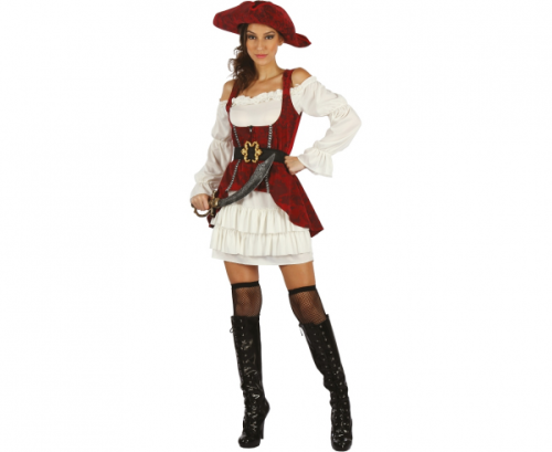 Pirate Lady role-play set (dress, hat, corset vest, belt), size M Pirate Lady role-play set (dress, hat, corset vest, belt), size M