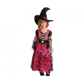 Costume for children Pink Witch (dress, hat), size 92/104 cm