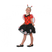 Sweet Ladybug role-play set (dress, headpiece, wings), size 120/130