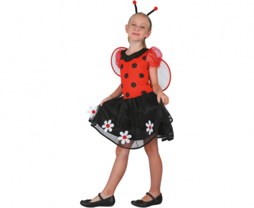 Sweet Ladybug role-play set (dress, headpiece, wings), size 120/130