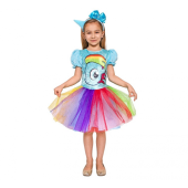 Role-play costume Rainbow Unicorn (dress, headband), size 120/130