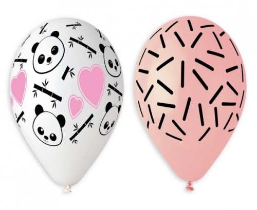 Premium helium balloons Panda and Heart, 13