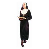 Classic Nun role-play costume (robe, cornet), size 42