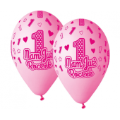 Balloons Mam już roczek, pink, 13
