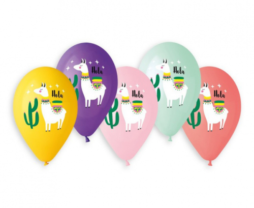 Premium helium balloons Lama and Cactus, 13