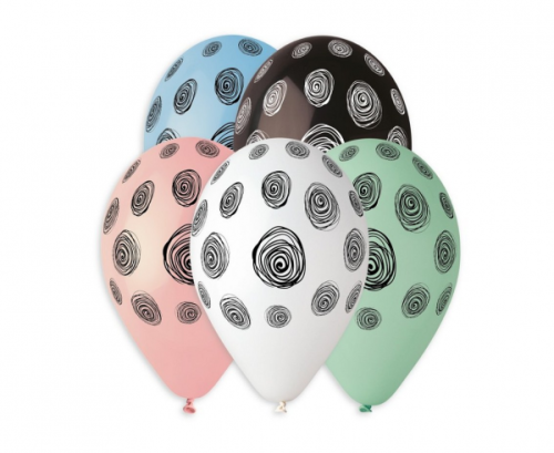 Premium balloons Spiral Dots, 13 Premium balloons Spiral Dots, 13