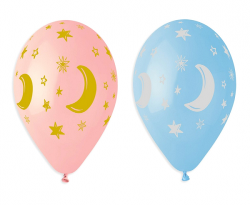Premium balloons (suitable for helium) Moon & Stars, 13