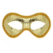 Glitter mask, gold