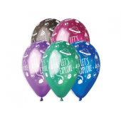 Premium helium balloons Let's Explore, metallic, 13