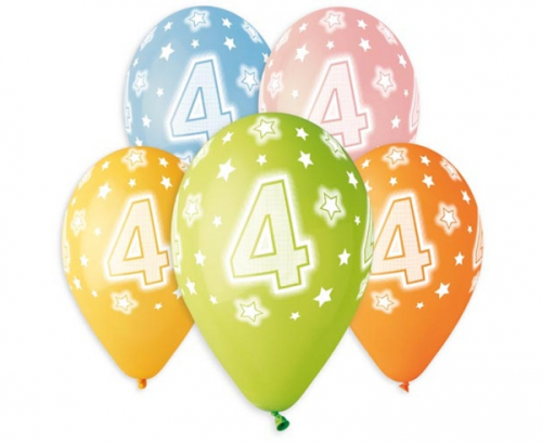 Balloons with overpirnt 4, colorful, 13