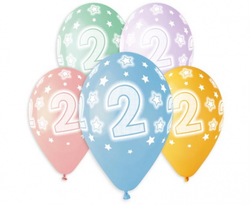 Balloons with overprint 2, assorted, 13 Balloons with overprint 2, assorted, 13