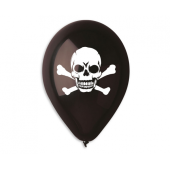 Balloon Premium Skull, black, 12 inches/ 5 pcs.