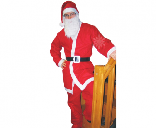 Santa Role-Play set (hat, beard, blouse, pants, belt), one size