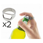 Beer Bottle Opener, ring-shape / 2 pcs
