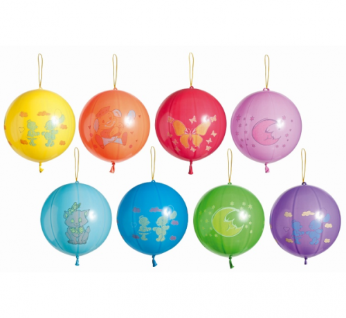 Balloon GPBD1 pastel, Ball shape with overprint, mix / 50 pieces