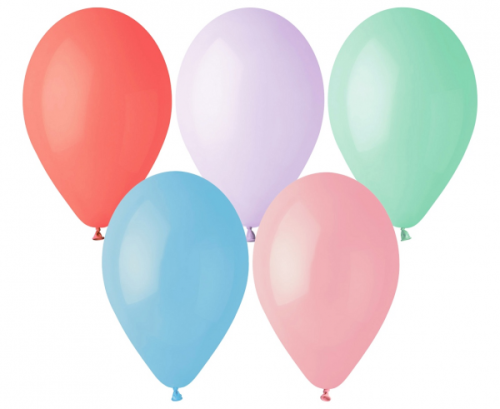Balloon G110 pastel 12 inches, Macaron mix / 100 pcs.
