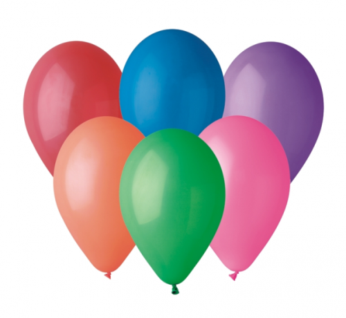 Balloon G110 pastel 12, multicoloured, 100 pieces