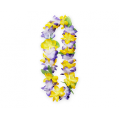 Hawaiian flower lei pastel, yellow-violet