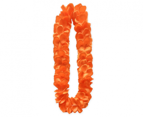 Hawaiian flower lei satin, orange Hawaiian flower lei satin, orange