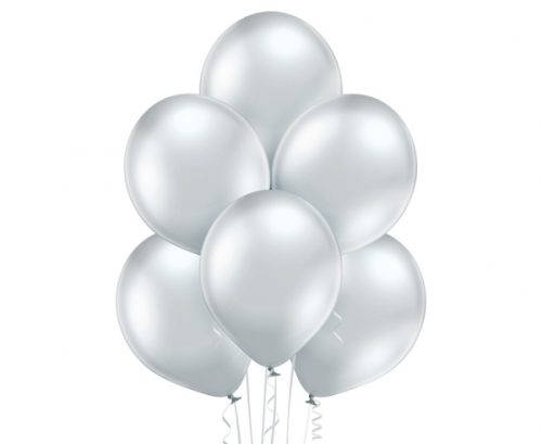 B105 balloon Glossy Silver / 100 pcs.