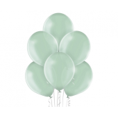 Baloni, caurspīdīgi, zaļi (mīksta krāsa), B105, 30 cm, 100 gab.