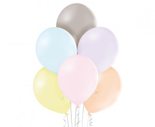 B85 balons Pastel Macaron Asorted / 100 gab.