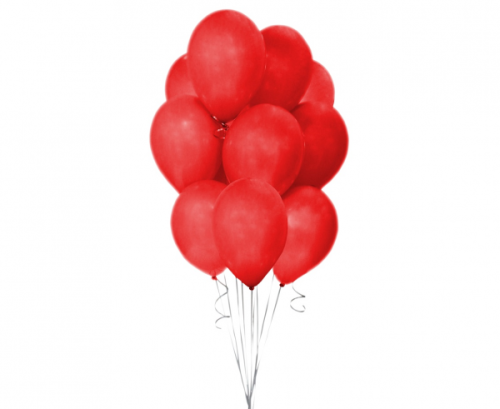 Beauty&Charm balloons, pastel red 12