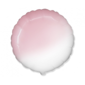 Воздушный шар фольгированный Jumbo FX RND (бело-розовый градиент)