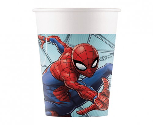 Paper cups Spiderman Team up, 200 ml, 8 pcs Paper cups Spiderman Team up, 200 ml, 8 pcs