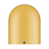 Воздушный шар для лепки QL 646, золотой металлик / 50 шт.