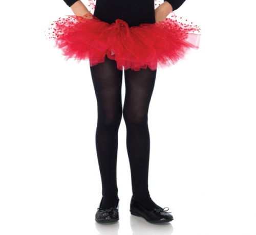 Tulle tutu, costume for children, red with dots, one size