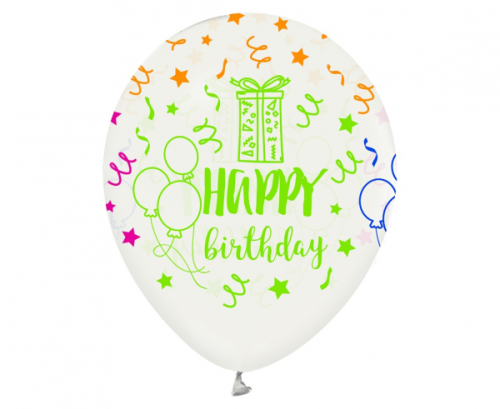 Воздушные шары Happy Birtdhay, 12 "/ 5 шт.