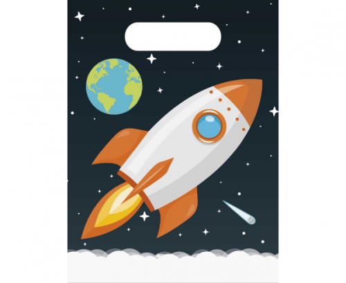 Party bags Outerspace, 6 pcs Party bags Outerspace, 6 pcs