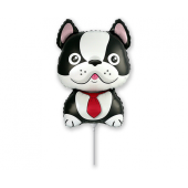 Foil balloon FX - Mini Bulldog, black