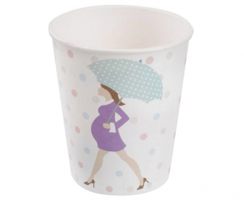 Paper cups Showered With Love 8 pcs. Paper cups Showered With Love 8 pcs.