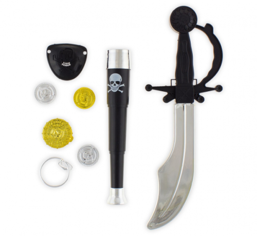 Pirate set, with sword and spyglass