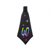 Birthday tie 40, size 42x18 cm