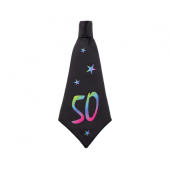 Birthday tie 50, size 42x18 cm