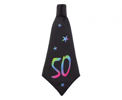 Birthday tie 50, size 42x18 cm